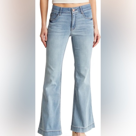 Democracy Luxe Touch Ab Solution High Rise Out There Flare Size 12 - Picture 1 of 10